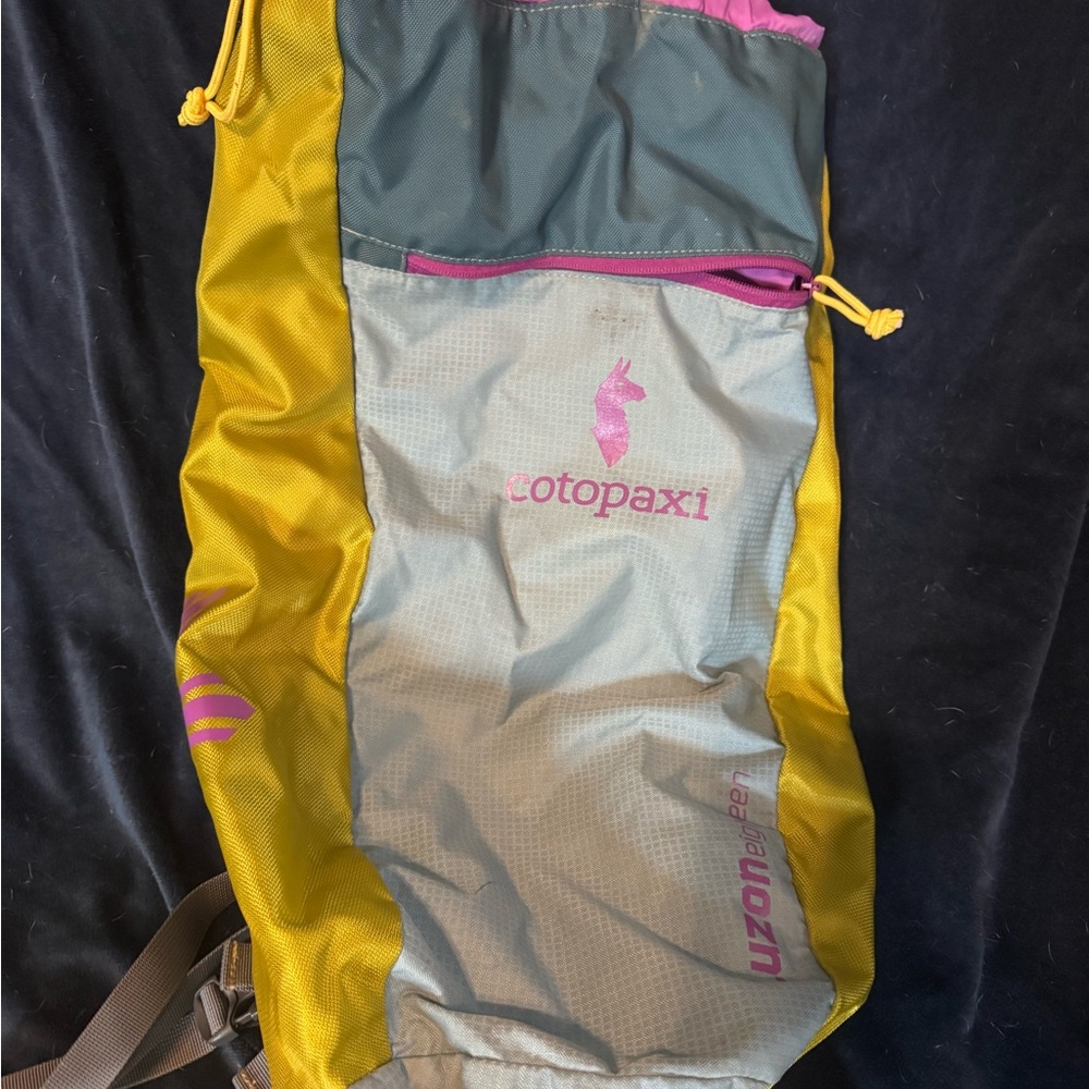Cotopaxi Multicolor Backpack with Pink Accents